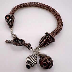 Sterling Silver 925, Copper & Brass Bracelet, Nina Ricci?